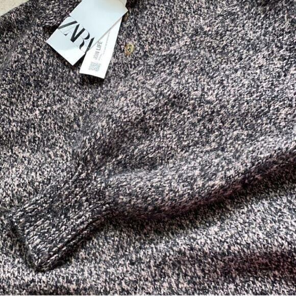Zara Marbled Knit Brown & Pink Oversized
Sweater (Size Small) - Picture 9 of 9